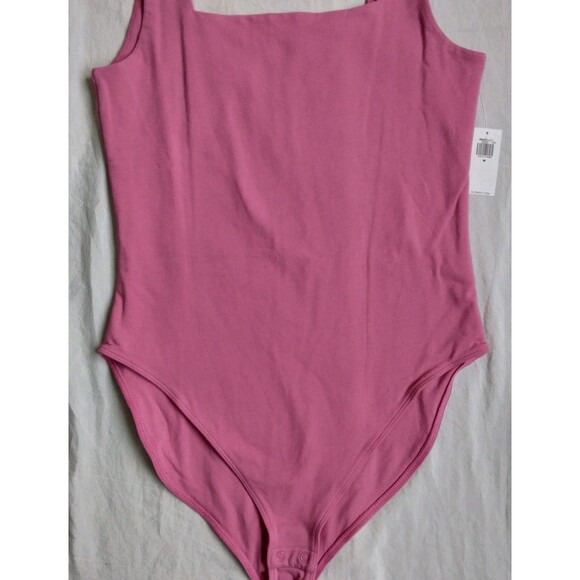 3 Old Navy Square Neck Tank Top Bodysuit Pink Orange Green Women’s Size M - Picture 3 of 14